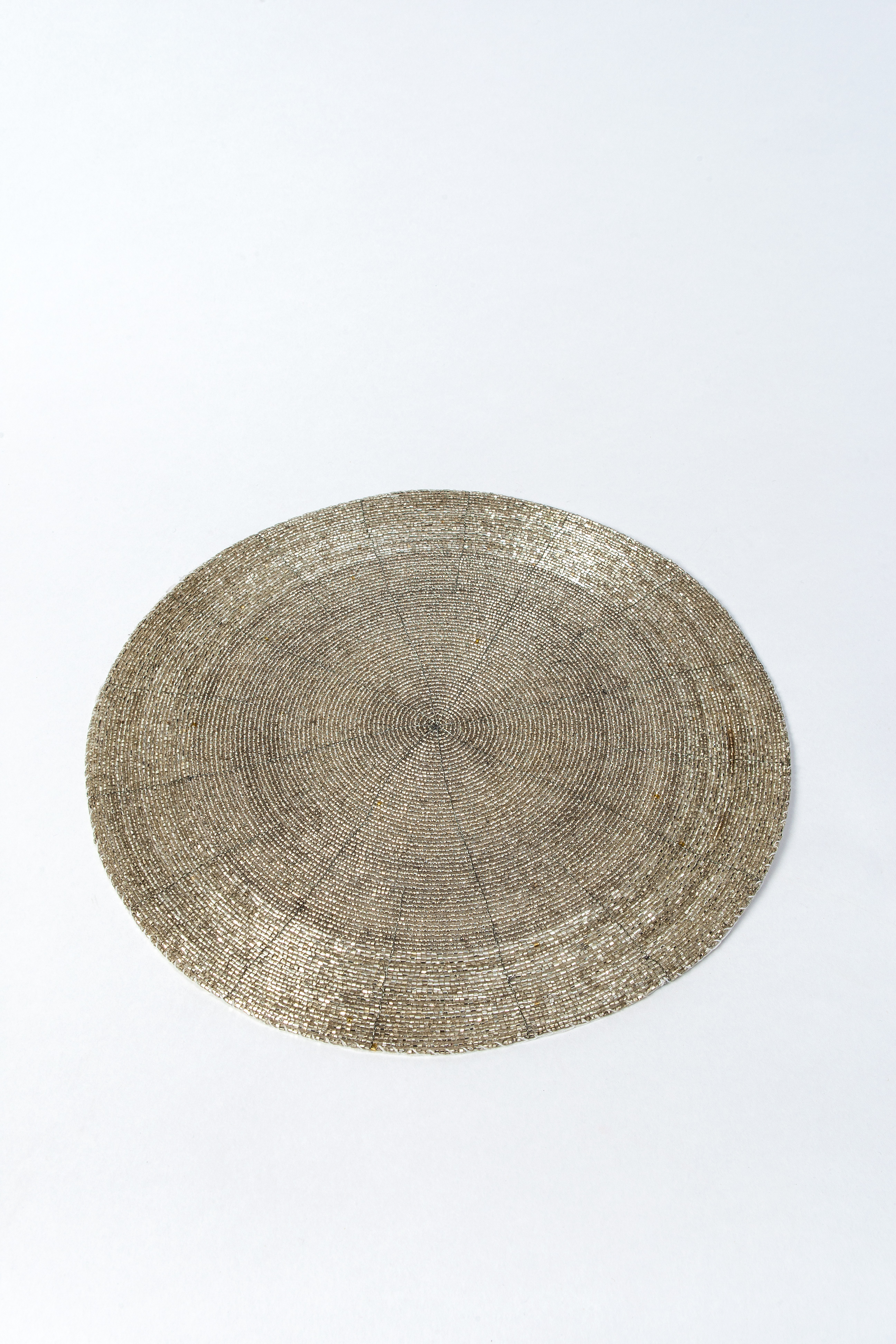 Silver Beaded Table Mats Globe Enterprise