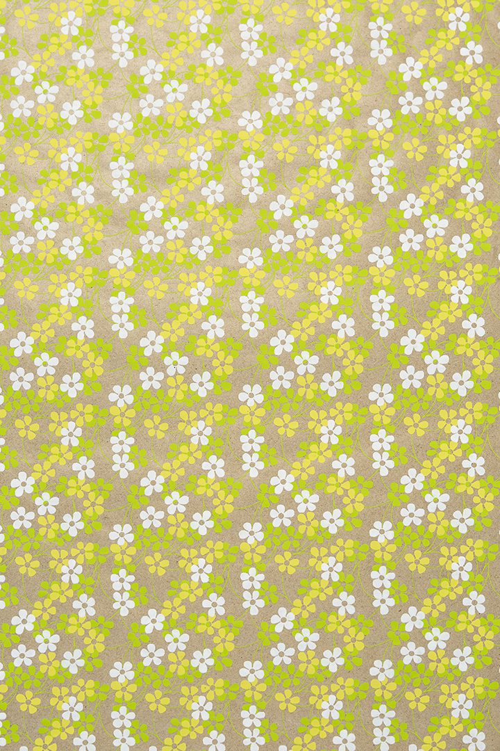 Craft/Green Floral Gift Wrap Globe Enterprise