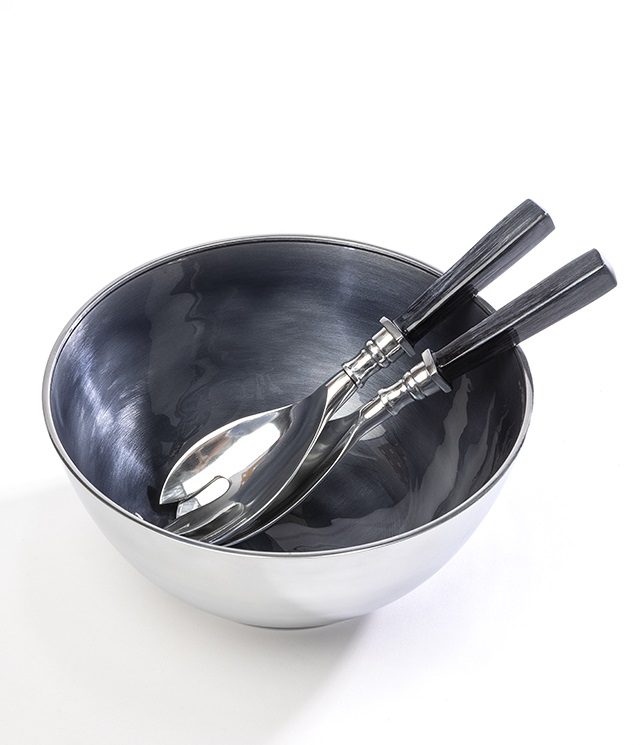 Grey Enamel Salad Bowl Globe Enterprise