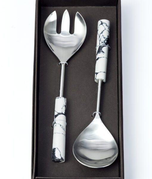 These Salad servers with marbled finish are a delight to own and use.