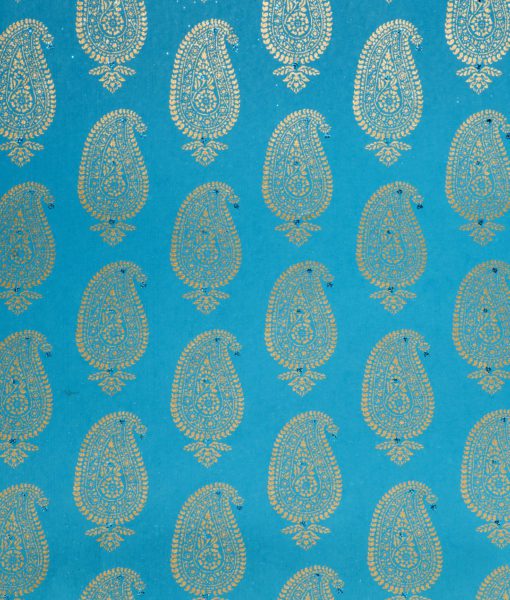 Wrapping paper Turquoise Paisley Motif is eco friendly and sustainable.