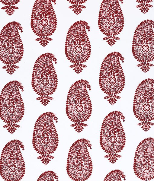 Wrapping paper White/Red Paisley Motif is eco friendly and sustainable.