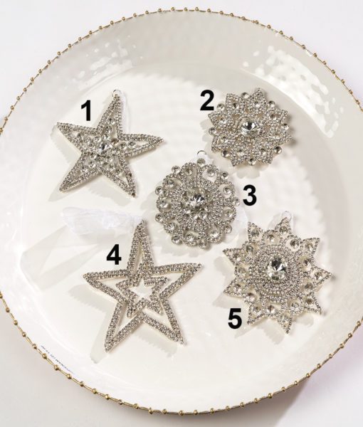 These sparkling Diamante decorations make a bold and striking display