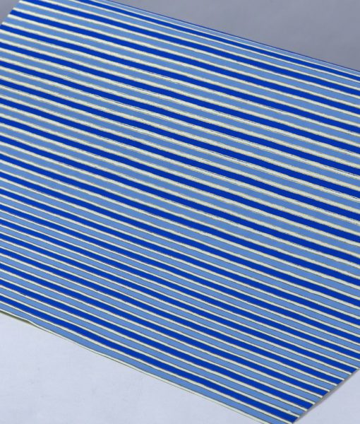Handmade gift wrap blue stripe is striking, elegant & eco friendly gift wrap.